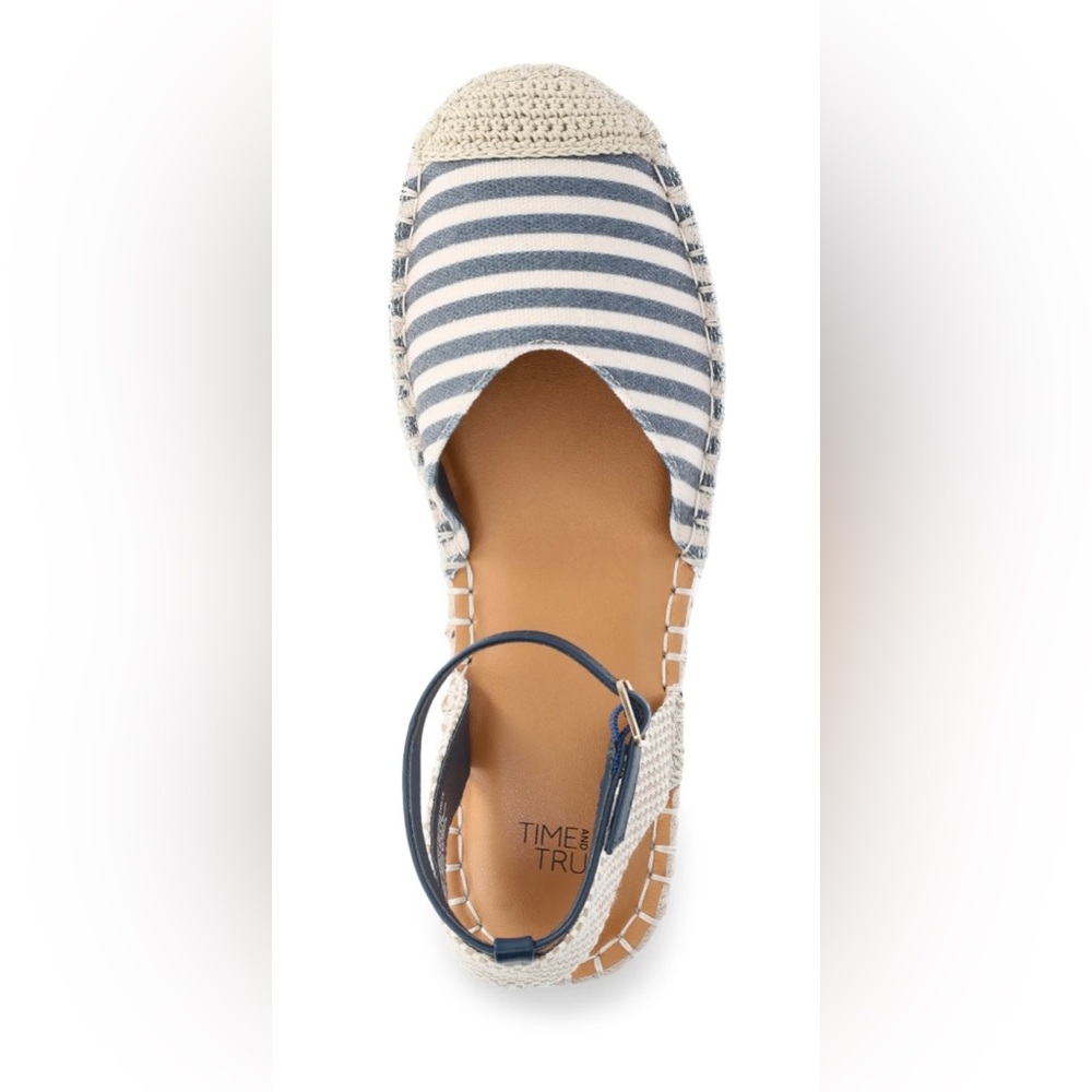Time and Tru Women's Navy and White Espadrilles! Size 7! NWT!